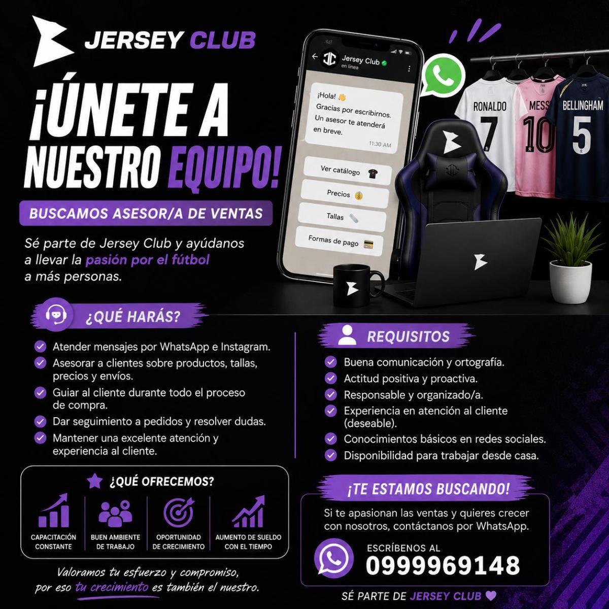 Buscamos asesor/a de ventas en Pichincha