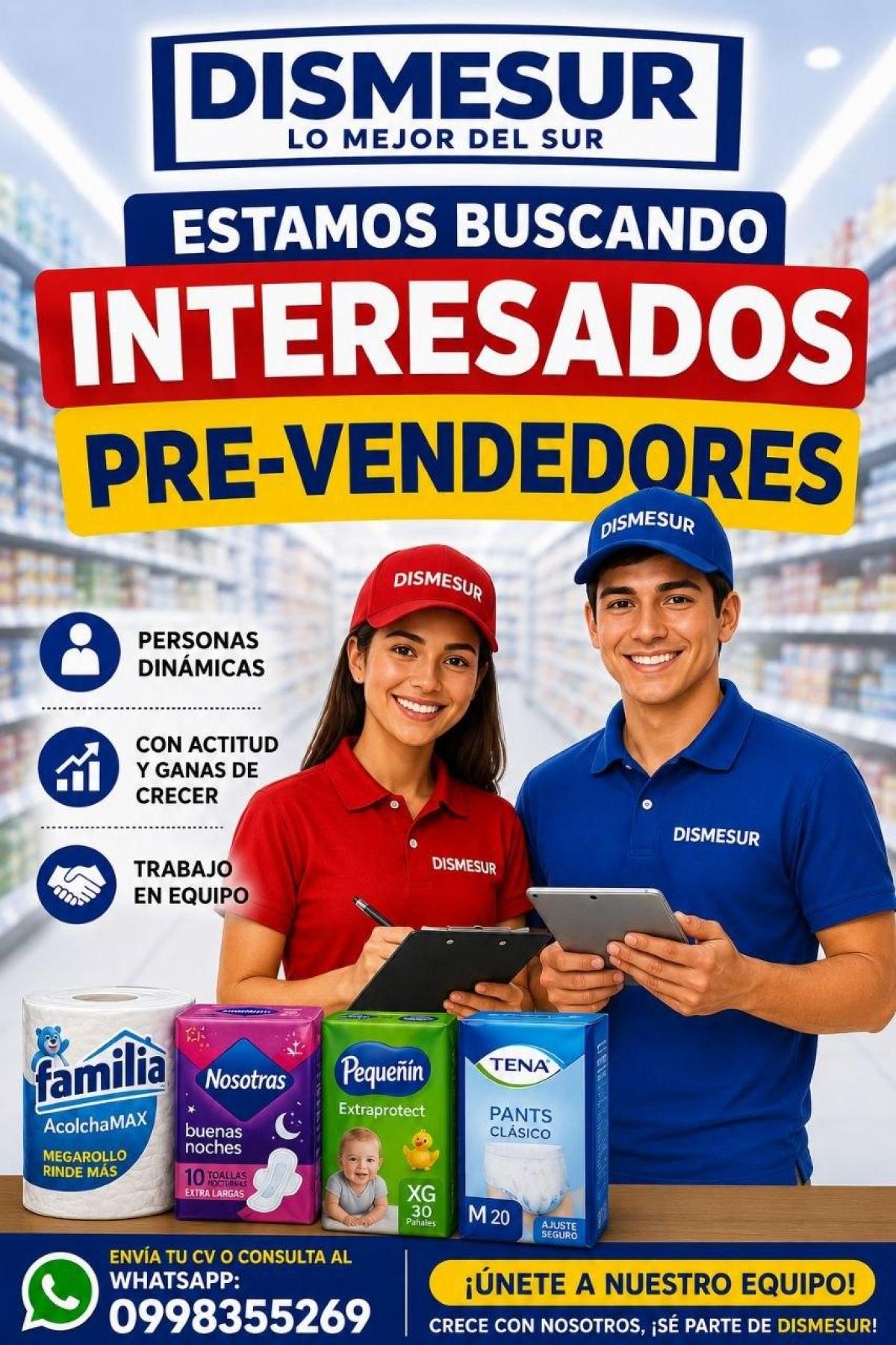 Estamos buscando  pre-vendedores - Tiempo Completo en Guayas - Foto 1