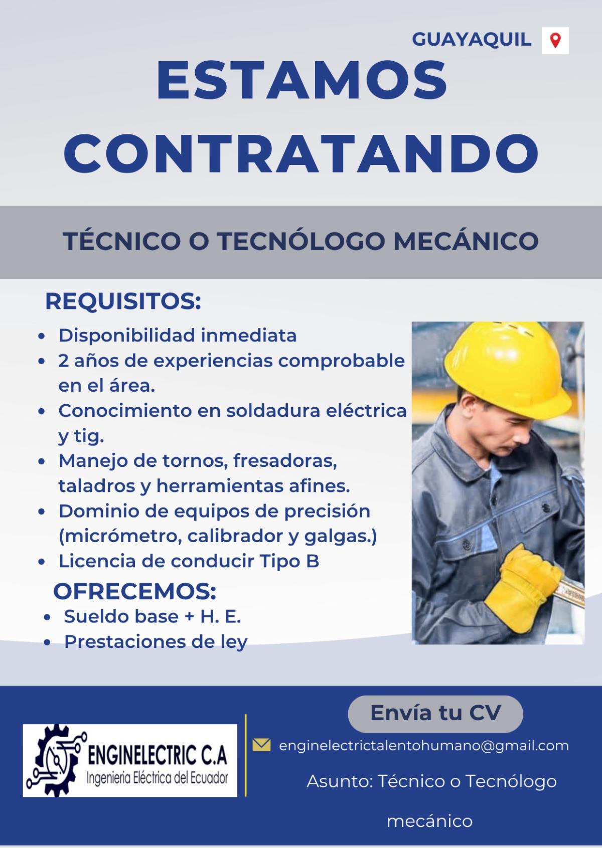 Técnico mecánico - Otros Servicios en Guayas - Foto 1