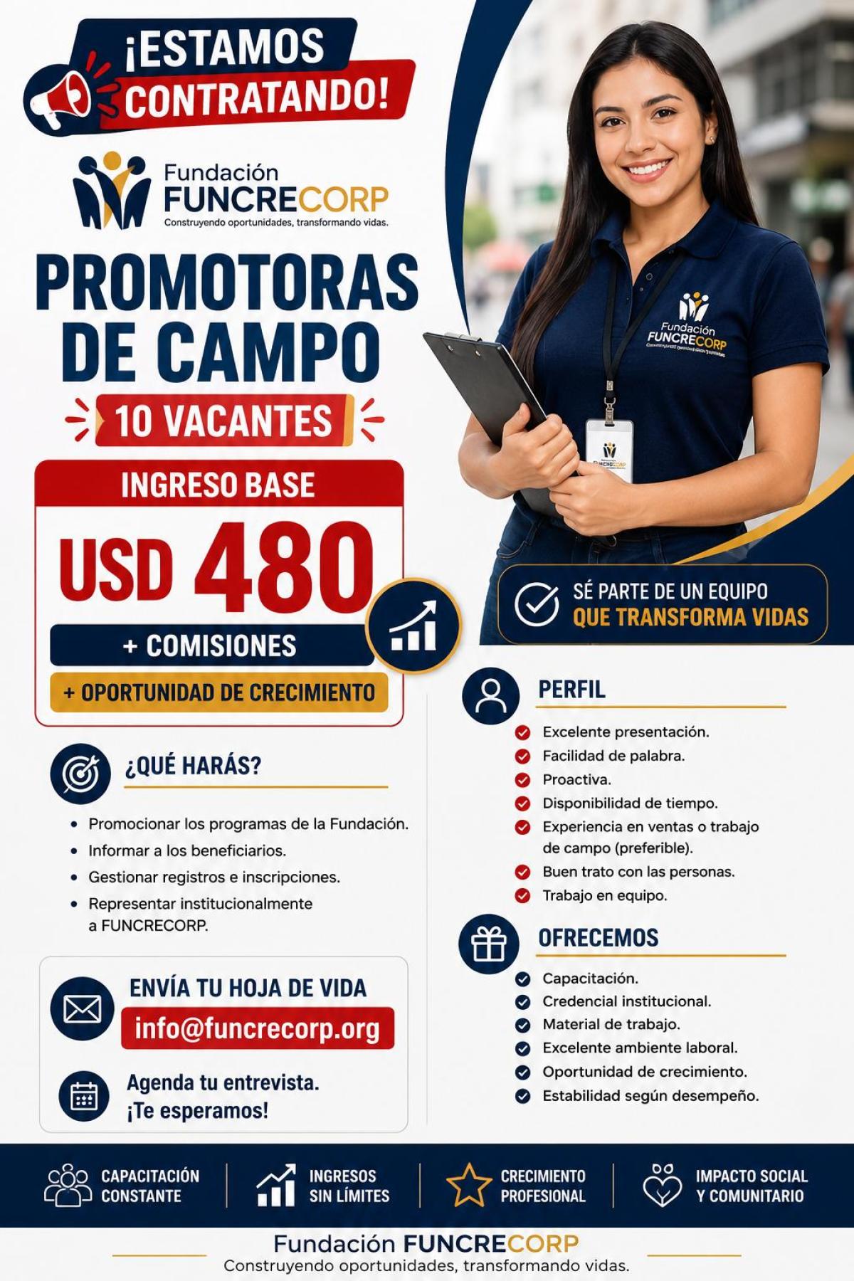 Promotoras de campo en Guayas