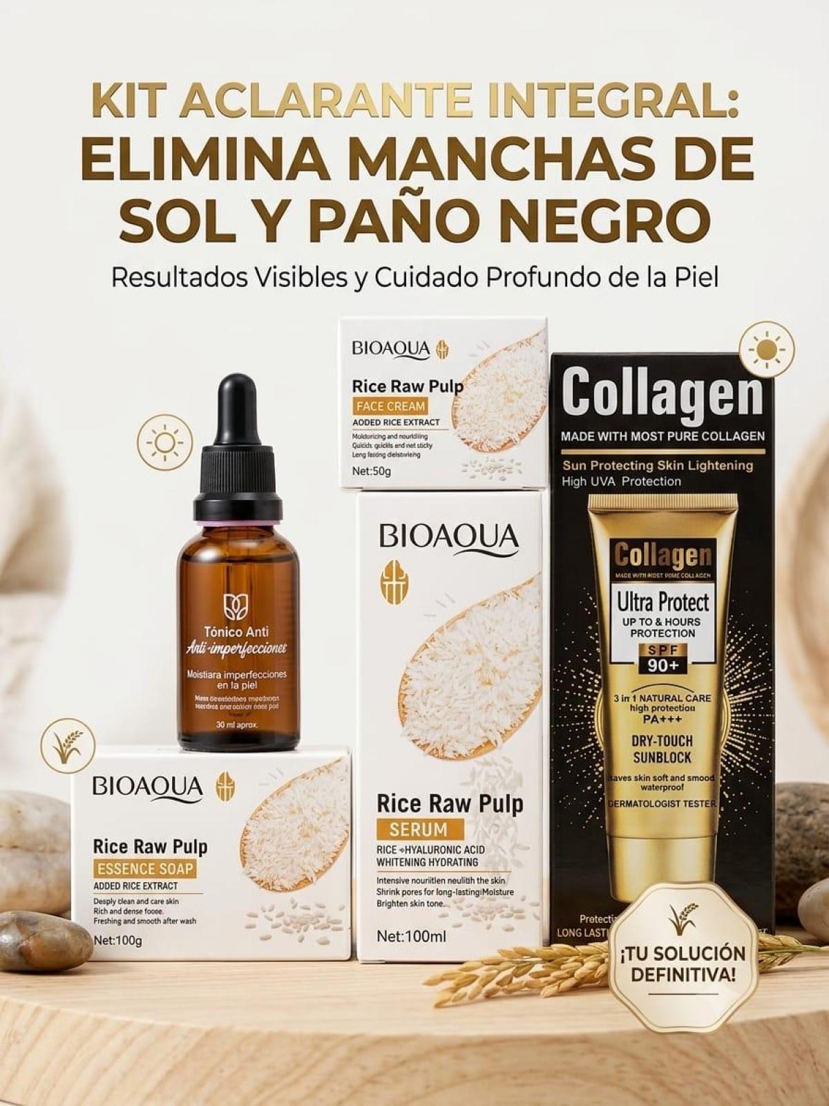 Kit de arroz para aclarar el tono de piel en Pichincha
